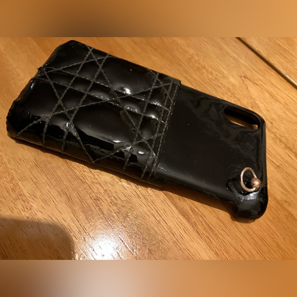 Dior Black Cannage Patent Leather Lady Dior iPhone 7plus - Picture 5 of 10